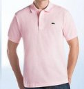 라코스테 남성용 핑크 폴로 셔츠
