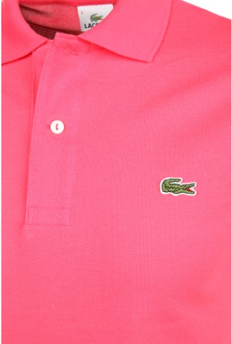 lacoste women's pink polo shirt