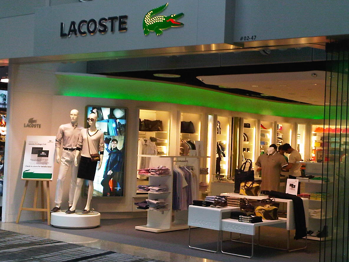 Lacoste Store at Changi Airport 