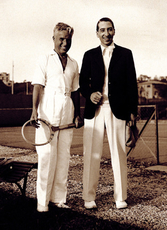 Andre Gillier with Rene Lacoste