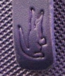 Fake embossed Lacoste logo