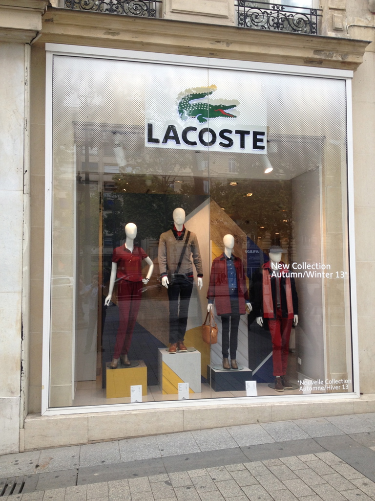 Lacoste Store Window