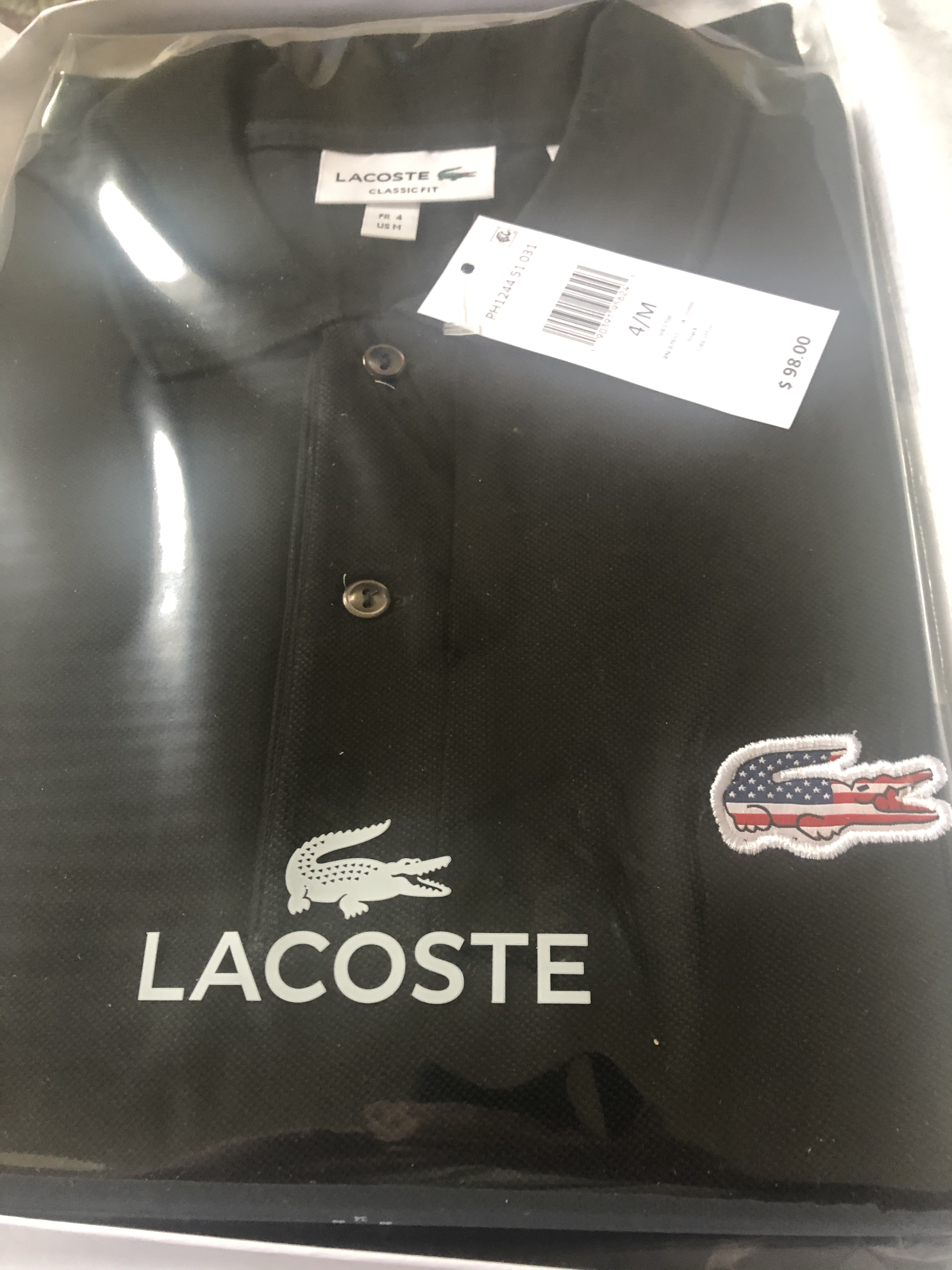 Lacoste Luxury Brand Grey Basic Custom Polo Shirt - Blinkenzo